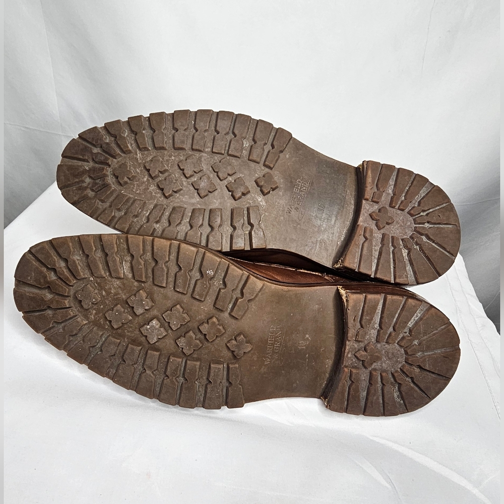 Warfield & Grand Potrero Mens Cap Toe Brogue Leather Lace-Up Ankle Boots Size 10 - Picture 8 of 12